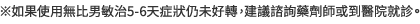 ※如果使用無比男敏治5-6天症狀仍未好轉，建議諮詢藥劑師或到醫院就診。