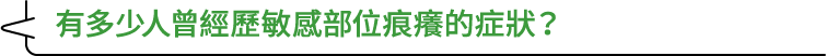 有多少人曾經歷敏感部位痕癢的症狀？